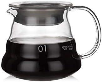 Coffee Press Coffee Pot 350ml 600ml 800ml Glass Coffee Dripper Insulated Handle Pots(550ml) (350ml) by Unknown