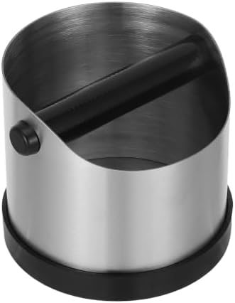 Zerodeko Espresso Coffee Grounds Knock Box - 700ml Stainless Steel Coffee Grind Knock Out Container with Non-Slip Base for Kitchen Home Office Bar Accessories by Zerodeko