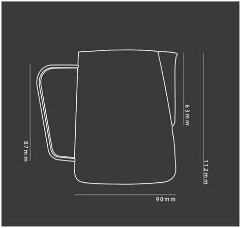450/600ML Milk Frothing Pitcher Spouted Latte Art Cup Stainless Steel Foam Home Jug Coffee Tool(Silver Spot 600ML) - Image 2