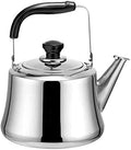 Stovetop Kettle Kitchen Stove Top Whistling Tea Kettle 304 Stainless Steel Teapot Water with Anti-Heat Handle Kettles for Stove(Stainless Steel Color,5L) by Unknown