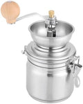 Zerodeko Stainless Steel Manual Coffee Burr for Home Use Conical Grinding Mechanism for Fresh Coffee Beans Compact Kitchen Tool for Travel and Outdoor Activities by Zerodeko