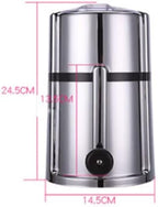 Manual Ice Crusher With，Ice Crusher ，Manual Rotary Ice Crusher，Crushes Ice to Your Desired Fineness ，Non-Slip Easy to Use Ice Crusher Hand Crank - Image 2