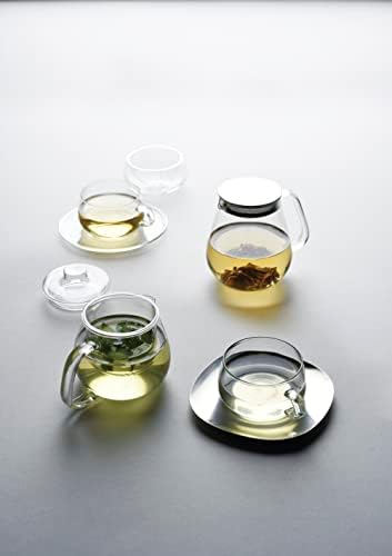 Kinto Stainless Unitea One Touch Teapot 720 Milliliter (24.35 Fl. Oz.) - Heat-resistant Glass Teapot with Stainless Steel Strainer in Lid (Japan Import) - Image 5