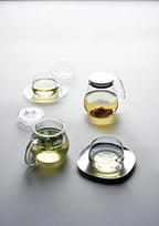 Kinto Stainless Unitea One Touch Teapot 720 Milliliter (24.35 Fl. Oz.) - Heat-resistant Glass Teapot with Stainless Steel Strainer in Lid (Japan Import) - Image 5