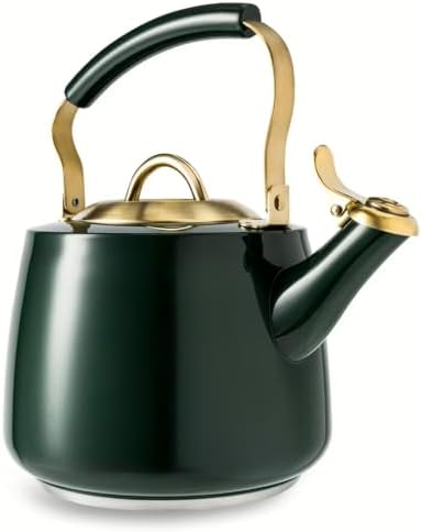LUGBAR Table Stainless Steel 1.8L Stovetop Tea Kettle (Hunter Green) - Image 3