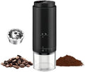Portable Electric Coffee Grider with 40 Adjustable Levels Fine to Coarse Setting, Ceramic Conical Burr, for Home, Office, Travel, Camping, 1800mAH Rechargeable (black C, stainless steel burr) by Unknown
