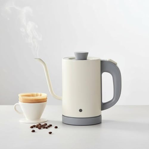 Electric Kettle Gooseneck Pour Over Kettle Water Boiler Tea Kettle Hot Water Pot With Controlled Spout And 304 Stainless Steel suitable for coffee making kitchens dorm rooms, Silver - Image 2