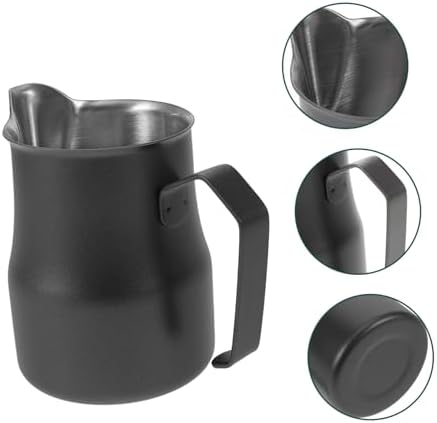 OSALADI 3pcs Stainless Steel Frothing Pitcher Pointed Spout for Latte Art Capacity Espresso Jug Metal Coffee Steamer for Home and Use - Image 4