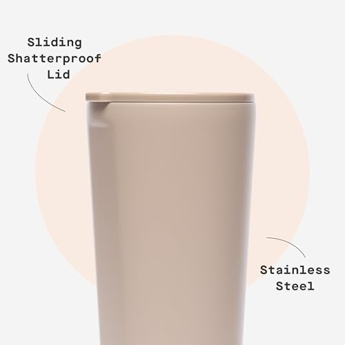 Corkcicle Insulated Tumbler with Sliding Lid, 24 oz, Desert - Image 5