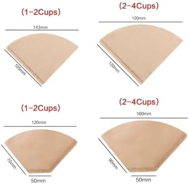 40/100Pcs Filter Paper Hand-brewed Coffee Conical Wood Pulp Portable Pull-out Drip Household Cafe Tools(100Pcs V02) - Image 4