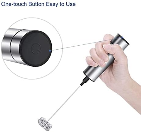 Milk Frother Handheld Foam Maker for Lattes - Whisk Drink Mixer for Coffee, Mini Foamer for Cappuccino, Frappe, Matcha, Hot Chocolate - Image 4