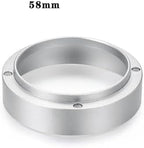Espresso Dosing Funnel 10 Coffee Powder Rings for Bean Grinders, Anti-Fly, Barista Accessories(White-58mm) - Image 2