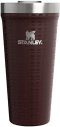 STANLEY Everyday Tumbler 20 oz | Press Fit Drink Through Lid | Beverage, Coffee, and Cocktail Cup | Insulated Stainless Steel Wine Glass | BPA-Free | Mahogany Grid by Unknown