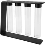 Coffee Bean Container, Single Dose Glass Coffee Bean Container with Lids Metal Display Stand and Funnel Coffee Storage Container Coffee Bean Dosing Cup for Home Office Cafe - Image 4