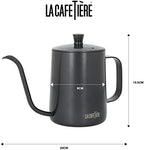 La Cafetière Gooseneck Coffee Pour Over Pot, 600 ml, Gift Boxed,Black - Image 2