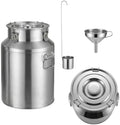 35L/9.25Gal Stainless Steel Milk Can with Spigot Beverage Water Dispenser by Unknown