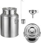 35L/9.25Gal Stainless Steel Milk Can with Spigot Beverage Water Dispenser by Unknown