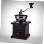 Manual Coffee Bean Hand Grinder Wooden Burr Mill for Grain - Image 6