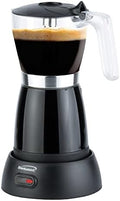 Brentwood TS-119BK 550-Watt Cordless Electric Moka Pot Espresso Machine, 6-Servings (Black) by BrentwoodAppliances