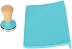 Tamping Mat Set - Silicone Coffee Tamper Pad for Home & Office with Beech Handle, 2pcs (58mm / 2.28in Tamper) - Image 4