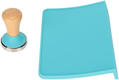 Tamping Mat Set - Silicone Coffee Tamper Pad for Home & Office with Beech Handle, 2pcs (58mm / 2.28in Tamper) - Image 4