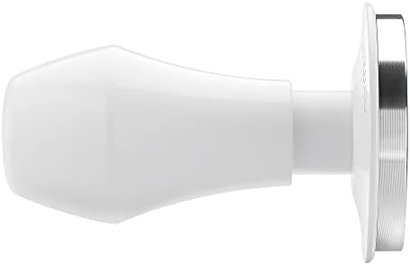 Normcore 51mm Espresso Coffee Tamper V4, Spring Loaded Tamper With Stainless Steel Flat Base, 15lb / 25lb / 30lbs Replacement Springs, Anodized Aluminum Stand, Non-stick coating White - Image 3
