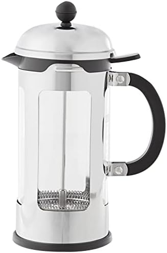 Bodum Chambord 8 Cup French Press Coffee Maker with Locking Lid, Stainless Steel, 34-Ounce by Bodum