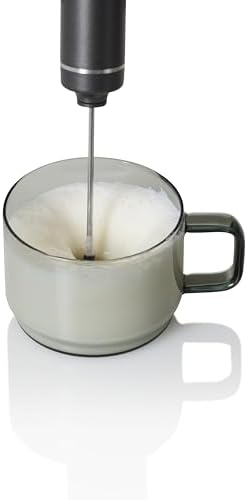 AdHoc Moro Milk Frother | Handheld Electric Whisk | Stainless Steel Whisk Head | Battery Operated | Grey | Perfect Foam for Coffee, Matcha & Hot Chocolate - Image 4