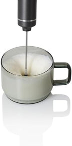 AdHoc Moro Milk Frother | Handheld Electric Whisk | Stainless Steel Whisk Head | Battery Operated | Grey | Perfect Foam for Coffee, Matcha & Hot Chocolate - Image 4
