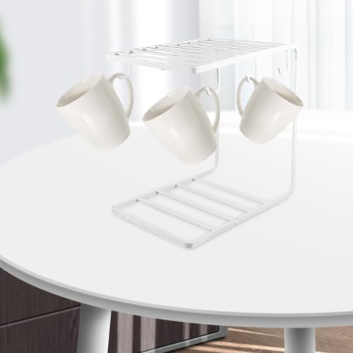 SHINEOFI Nordic Iron Mug Hanging Stand with 6 Hooks for Drying Storage - Image 5