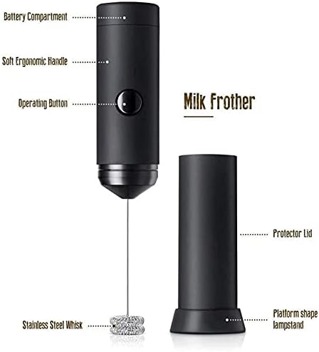 Stainless Steel Motor Milk Frother - Handheld Frother Whisk, Milk Foamer Frother, Mini Blender and Electric Mixer for Coffee, Frappe, Latte, Matcha - Image 3