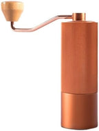 Manual Coffee Grinder CNC Professional Moka Pot Drip Stainless Steel Diamond Adjustable Hand Burr Bean Grinding(KJ-SY15-Gold) by Unknown