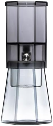 Iced Coffee Maker Cold Brew Coffee Maker Glass Carafe Drip Coffee Maker Glass Pitcher Portable Build Heat Resistant Lid Detachable Washable Parts Comp, Black by Unknown