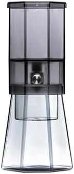 Iced Coffee Maker Cold Brew Coffee Maker Glass Carafe Drip Coffee Maker Glass Pitcher Portable Build Heat Resistant Lid Detachable Washable Parts Comp, Black by Unknown