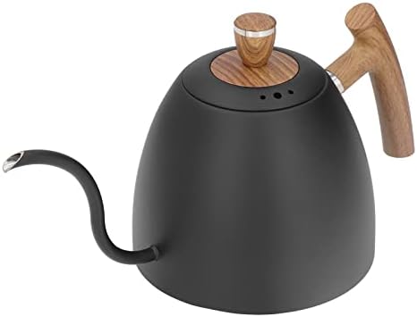 Pour Over Coffee Kettle, 800ml Stainless Steel Tea Pot for Stovetop Gooseneck Kettle Black Small Water Pots for Tea, Pour Over Dripper Coffee Pot for Home Kitchen by Cyrank