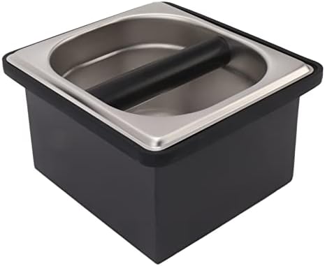 Coffee Knock Box, Coffe Ground Knock Conatiainer, Rubber Coffee Residue Box with Removable Container, Coffee Ground Residue Bucket, Large Coffee Waste Bin for Home Coffee Bar(L) by TITA-DONG