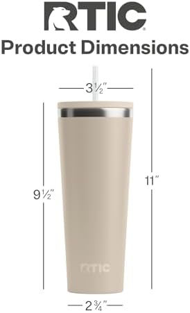 RTIC 28oz Everyday Tumbler, Insulated, Ceramic Lined, Beach - Image 4