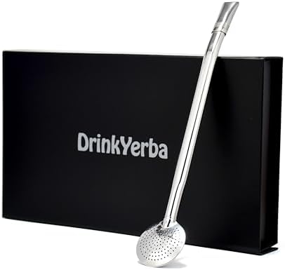 Bombilla de Acero Inoxidable Pico Platado para Mate – Durable, Perfecta para Mate Argentino y Brasileño by DrinkYerba