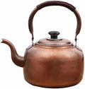 Whistling Copper Stovetop Tea Kettle 3.2 Qt Vintage Teapot for Induction and Gas Cooktops by Unknown
