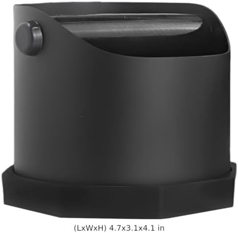 Small Espresso Knock Box, 25.36 oz / 750 mL Capacity, Matte Black Stainless Steel Coffee Waste Bin, Anti-Slip Base, Easy-Clean Grounds Disposal Container for Home Barista and Countertop Use - Image 4