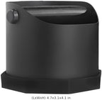 Small Espresso Knock Box, Matte Black Stainless Steel Coffee Waste Bin, 25.36 oz / 750 mL Capacity, Anti-Slip Base, Easy-Clean Grounds Disposal Container for Home Barista Use - Image 6