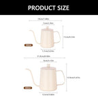 Pour Over Coffee Kettle,Long Narrow Spout,Coffee Carafe,Goose Neck Kettle,Stainless Steel Tea Kettle,Stovetop Portable Water Bottle 12OZ - Image 7