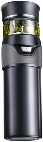 Tea Infuser Bottle,Stainless Steel Double Layer Water Bottle with Infuser Tea and Portable Travel Water Separation Tea Bottle Mug Cup for Men Daily Office Home(grey) - Image 6