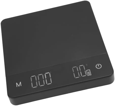 Digital Coffee Scale, 0.1g Precision Timer Function Auto Tare Auto Shut Off LED Display TypeC Charging ABS Material Anti Slip Mat Rechargeable Battery with Espresso (5kg/0.1g) - Image 7