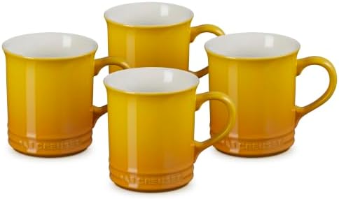 Le Creuset Stoneware Vancouver Mug, Set of 4, 14 oz. each, Nectar by Unknown