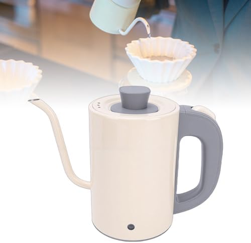 Electric Gooseneck Kettle, 600W 800ml Stainless Steel Pour Over Kettle with Precise Temperature Control and Rapid Heating for Coffee Tea, Auto Shut Off, Boil Dry Protection (US Plug 110V) - Image 5