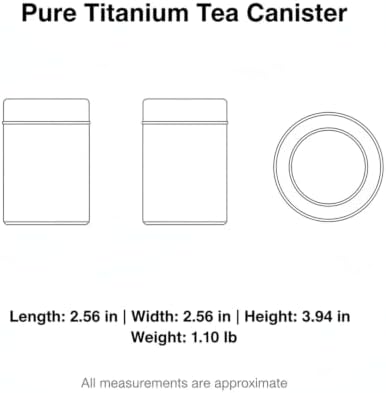 Tea Enthusiasts Pure Titanium Canister, 9.5 fl oz - Image 7