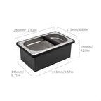 watchget Large Stainless Steel Espresso Knock Box for Coffee Grounds - Image 2