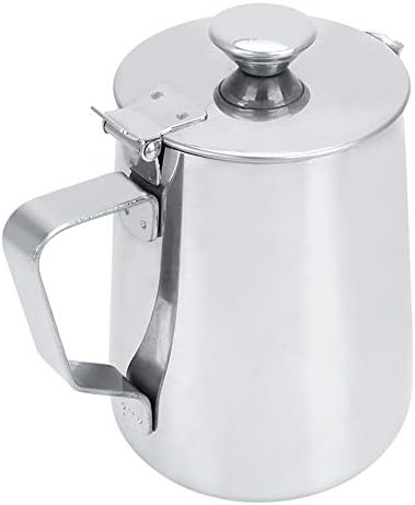 1000ml Latte Art Pitcher,Stainless Steel Milk Frothing Pitcher Coffee Cup Mug Milk Frothing Pitcher Jug For Espresso Machines, Milk Frothers, Latte Art Coffee Machine（33oz) by Jerliflyer