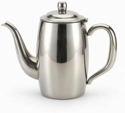 Stainless Steel Pitcher Gooseneck Kettle Water Kettle Coffee Kettle With Long Curved Spout For Pouring And Secure Lid Suitable for home kitchens baristas, 1.6L by Unknown